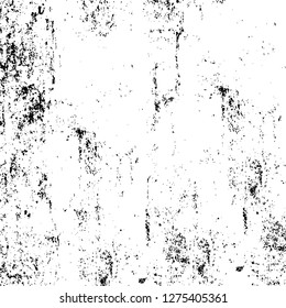 Vector grunge overlay texture. Black and white background. Abstract monochrome image includes a faded effect in dark tones