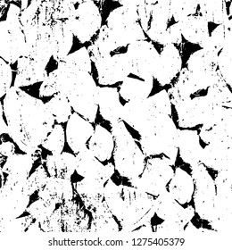 Vector grunge overlay texture. Black and white background. Abstract monochrome image includes a faded effect in dark tones