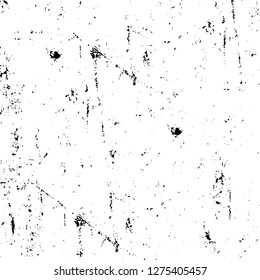 Vector grunge overlay texture. Black and white background. Abstract monochrome image includes a faded effect in dark tones
