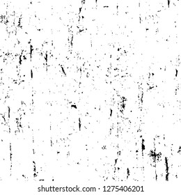 Vector grunge overlay texture. Black and white background. Abstract monochrome image includes a faded effect in dark tones