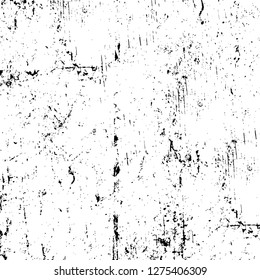 Vector grunge overlay texture. Black and white background. Abstract monochrome image includes a faded effect in dark tones
