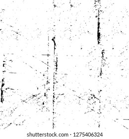 Vector grunge overlay texture. Black and white background. Abstract monochrome image includes a faded effect in dark tones