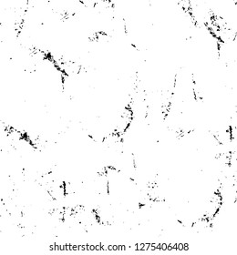 Vector grunge overlay texture. Black and white background. Abstract monochrome image includes a faded effect in dark tones