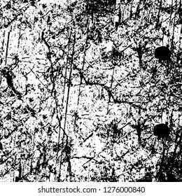 Vector Vector grunge overlay texture. Black and white background. Abstract monochrome image includes a faded effect in dark tonesgrunge overlay texture. Black and white background. Abstract monochrome