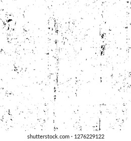 Vector grunge overlay texture. Black and white background. Abstract monochrome image includes a faded effect in dark tones