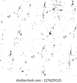 Vector grunge overlay texture. Black and white background. Abstract monochrome image includes a faded effect in dark tones