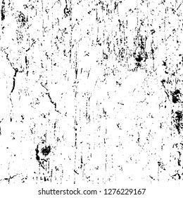Vector grunge overlay texture. Black and white background. Abstract monochrome image includes a faded effect in dark tones