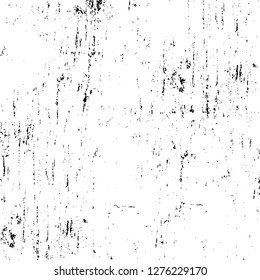 Vector grunge overlay texture. Black and white background. Abstract monochrome image includes a faded effect in dark tones