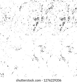 Vector grunge overlay texture. Black and white background. Abstract monochrome image includes a faded effect in dark tones