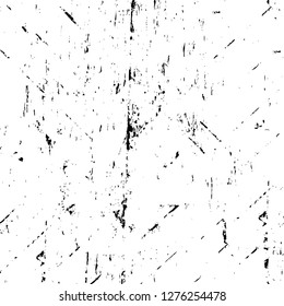 Vector grunge overlay texture. Black and white background. Abstract monochrome image includes a faded effect in dark tones