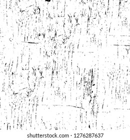 Vector grunge overlay texture. Black and white background. Abstract monochrome image includes a faded effect in dark tones