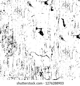 Vector grunge overlay texture. Black and white background. Abstract monochrome image includes a faded effect in dark tones