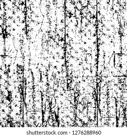 Vector grunge overlay texture. Black and white background. Abstract monochrome image includes a faded effect in dark tones