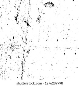 Vector grunge overlay texture. Black and white background. Abstract monochrome image includes a faded effect in dark tones