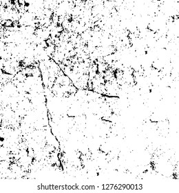 Vector grunge overlay texture. Black and white background. Abstract monochrome image includes a faded effect in dark tones