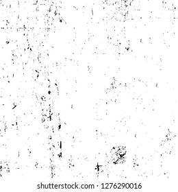 Vector grunge overlay texture. Black and white background. Abstract monochrome image includes a faded effect in dark tones