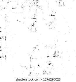 Vector grunge overlay texture. Black and white background. Abstract monochrome image includes a faded effect in dark tones