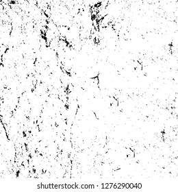 Vector grunge overlay texture. Black and white background. Abstract monochrome image includes a faded effect in dark tones