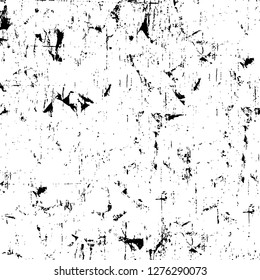 Vector grunge overlay texture. Black and white background. Abstract monochrome image includes a faded effect in dark tones