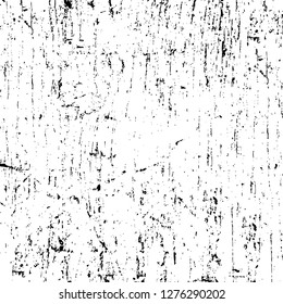 Vector grunge overlay texture. Black and white background. Abstract monochrome image includes a faded effect in dark tones