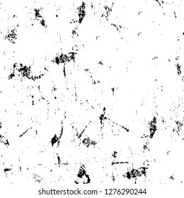 Vector grunge overlay texture. Black and white background. Abstract monochrome image includes a faded effect in dark tones