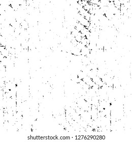 Vector grunge overlay texture. Black and white background. Abstract monochrome image includes a faded effect in dark tones