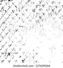 Vector grunge overlay texture. Black and white background. Abstract monochrome image includes a faded effect in dark tones