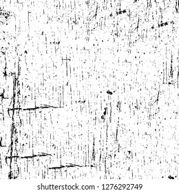 Vector grunge overlay texture. Black and white background. Abstract monochrome image includes a faded effect in dark tones