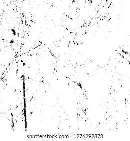 Vector grunge overlay texture. Black and white background. Abstract monochrome image includes a faded effect in dark tones