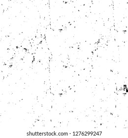 Vector grunge overlay texture. Black and white background. Abstract monochrome image includes a faded effect in dark tones