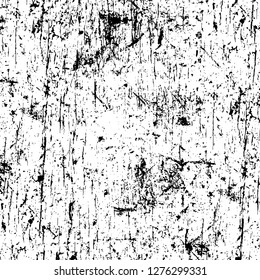 Vector grunge overlay texture. Black and white background. Abstract monochrome image includes a faded effect in dark tones