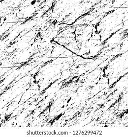 Vector grunge overlay texture. Black and white background. Abstract monochrome image includes a faded effect in dark tones