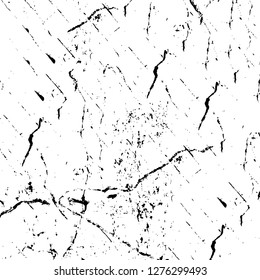 Vector grunge overlay texture. Black and white background. Abstract monochrome image includes a faded effect in dark tones