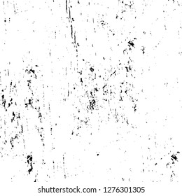 Vector grunge overlay texture. Black and white background. Abstract monochrome image includes a faded effect in dark tones