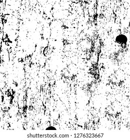 Vector grunge overlay texture. Black and white background. Abstract monochrome image includes a faded effect in dark tones