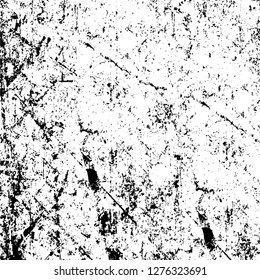 Vector grunge overlay texture. Black and white background. Abstract monochrome image includes a faded effect in dark tones