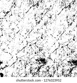Vector grunge overlay texture. Black and white background. Abstract monochrome image includes a faded effect in dark tones