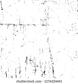 Vector grunge overlay texture. Black and white background. Abstract monochrome image includes a faded effect in dark tones