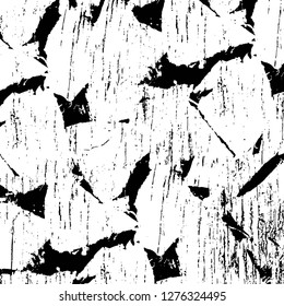 Vector grunge overlay texture. Black and white background. Abstract monochrome image includes a faded effect in dark tones