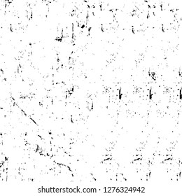 Vector grunge overlay texture. Black and white background. Abstract monochrome image includes a faded effect in dark tones
