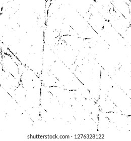 Vector grunge overlay texture. Black and white background. Abstract monochrome image includes a faded effect in dark tones