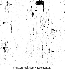 Vector grunge overlay texture. Black and white background. Abstract monochrome image includes a faded effect in dark tones