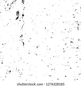 Vector grunge overlay texture. Black and white background. Abstract monochrome image includes a faded effect in dark tones