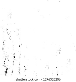 Vector grunge overlay texture. Black and white background. Abstract monochrome image includes a faded effect in dark tones