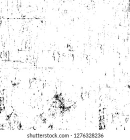 Vector grunge overlay texture. Black and white background. Abstract monochrome image includes a faded effect in dark tones