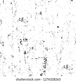 Vector grunge overlay texture. Black and white background. Abstract monochrome image includes a faded effect in dark tones