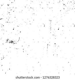 Vector grunge overlay texture. Black and white background. Abstract monochrome image includes a faded effect in dark tones
