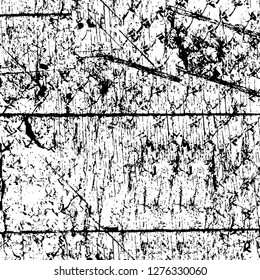 Vector grunge overlay texture. Black and white background. Abstract monochrome image includes a faded effect in dark tones