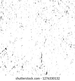 Vector grunge overlay texture. Black and white background. Abstract monochrome image includes a faded effect in dark tones