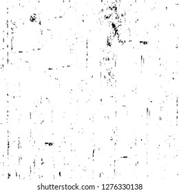 Vector grunge overlay texture. Black and white background. Abstract monochrome image includes a faded effect in dark tones